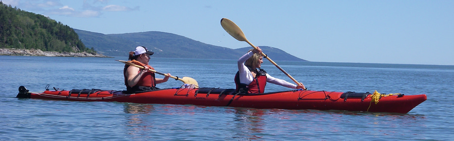 Full-day sea kayaking excursion, from Petite-Rivière to Baie-Saint-Paul